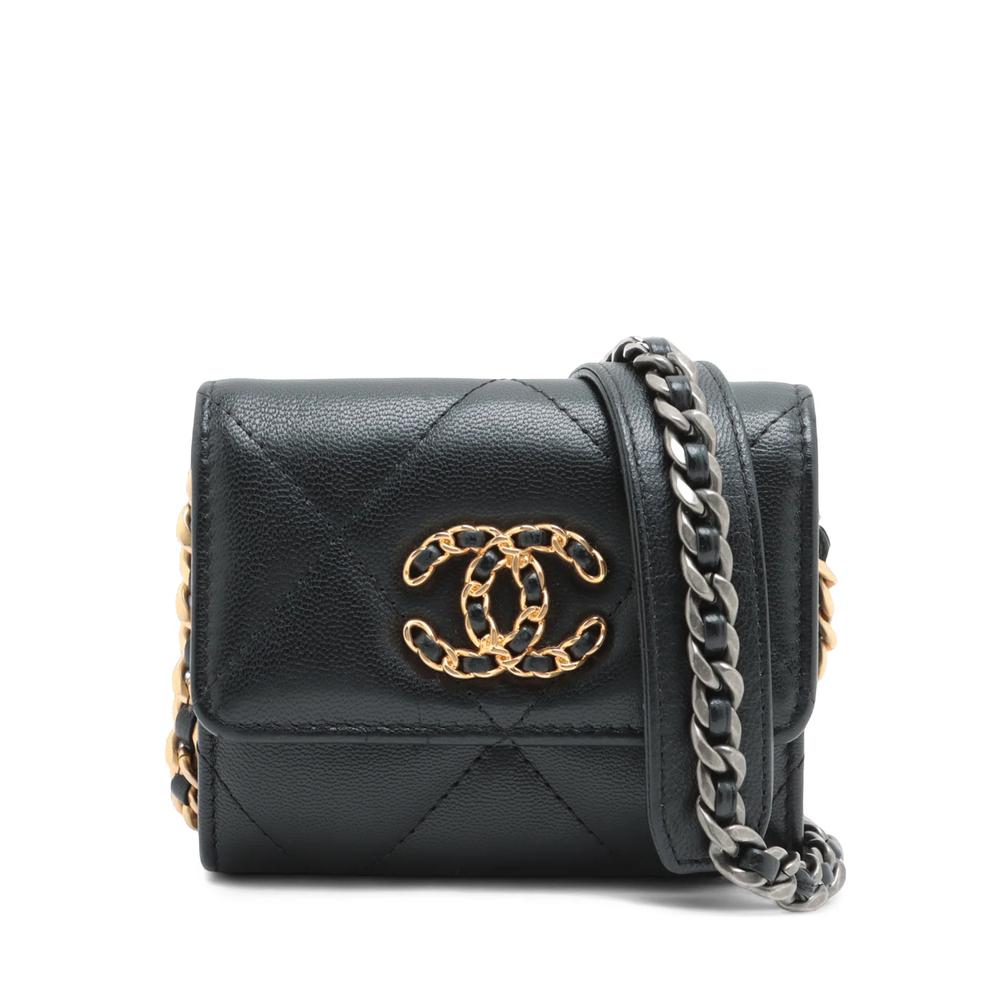 Стеганая сумка через плечо 19 Flap Coin Purse With Chain (2020 год) 1