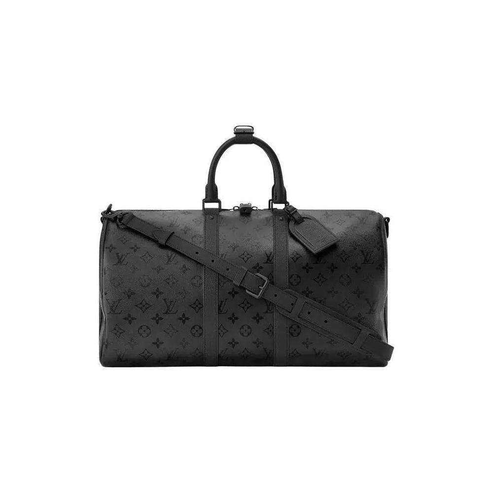 Сумки-дафл Louis Vuitton Keepall Bandoulière 45 'Black Monogram Midnight Canvas' 1