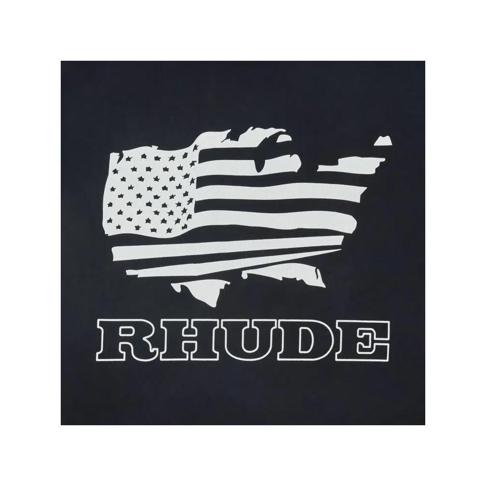 Топ Rhude Banner Tee 'Vintage Black/White' 3