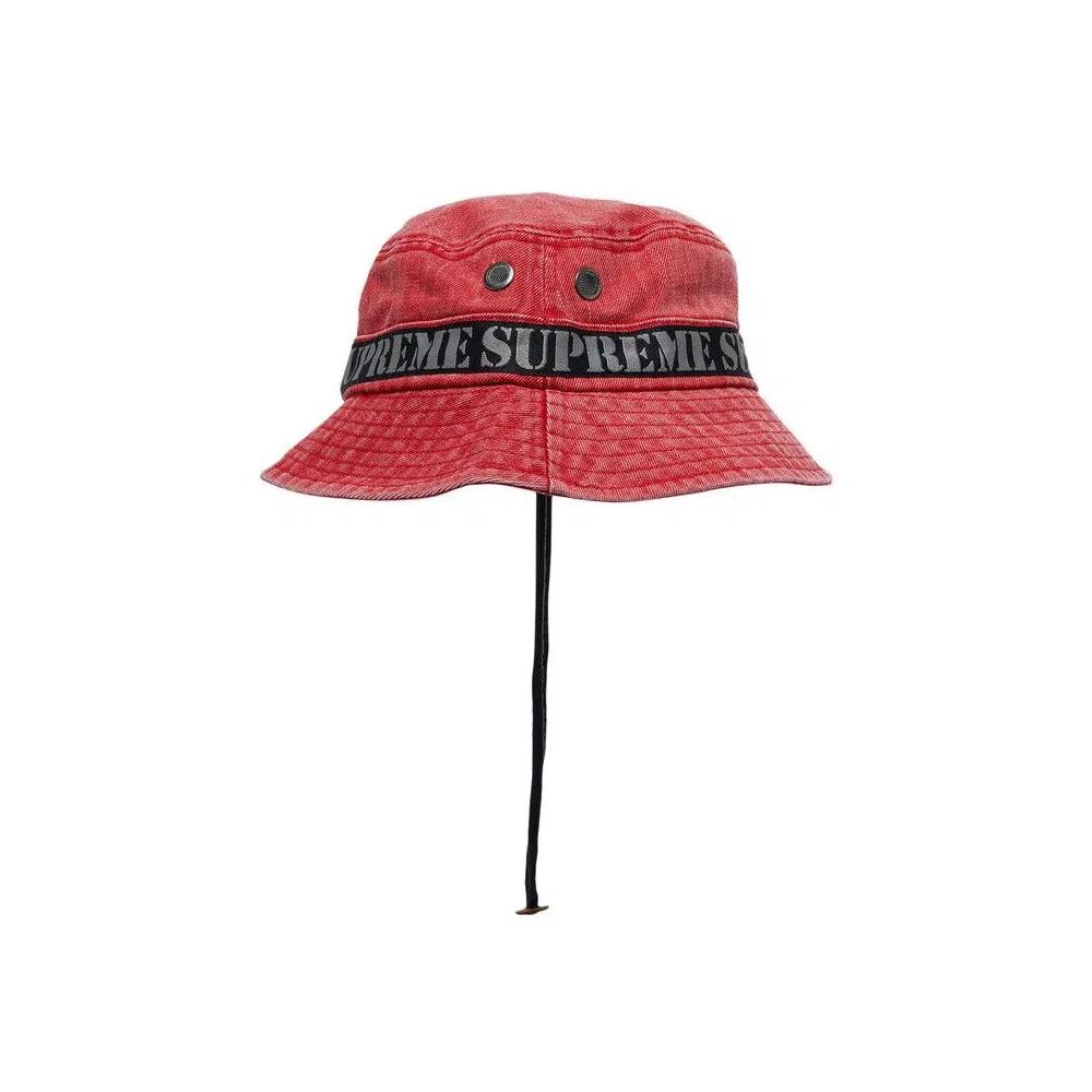 Панама Supreme Stencil Webbing Boonie 'Красный' 2