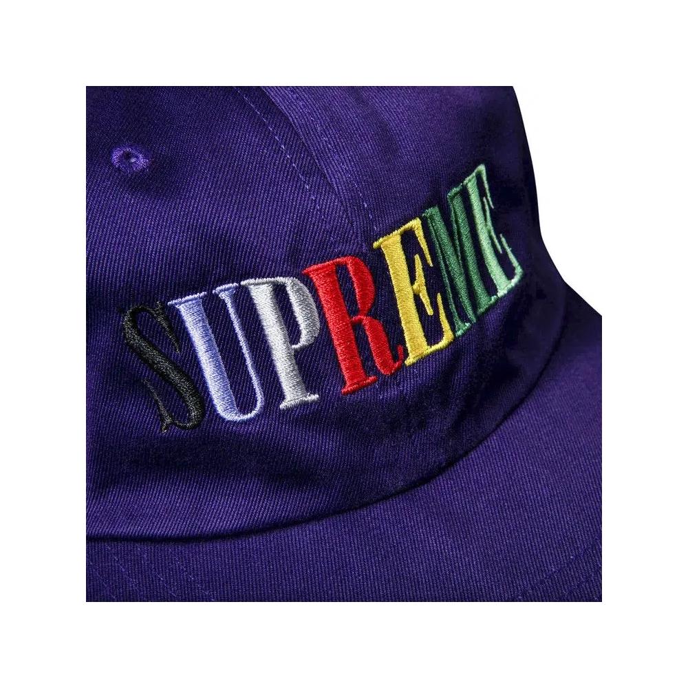 Бейсболка Supreme Multi Color Logo 6-Panel 'Purple' 3