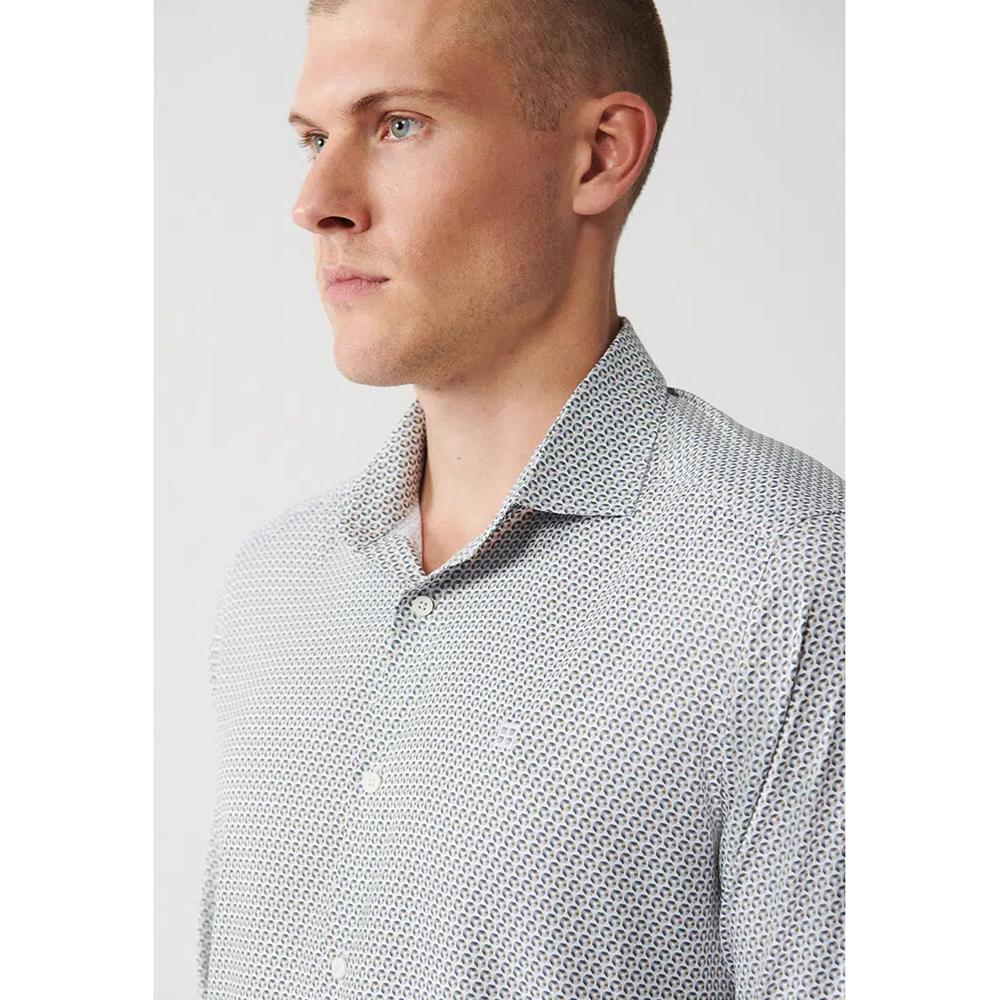 Принтованная рубашка slim fit 3