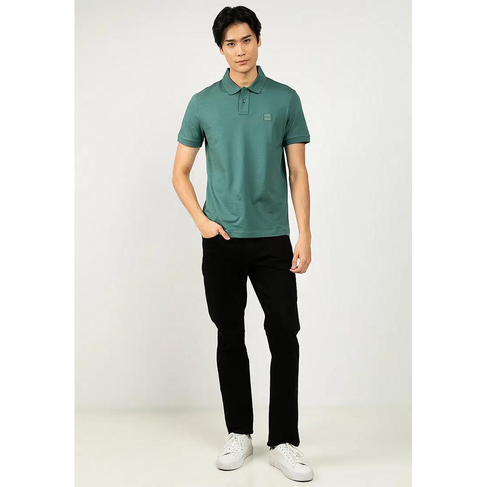 Логотип Patch Slim Fit Поло - BOSS Orange 4