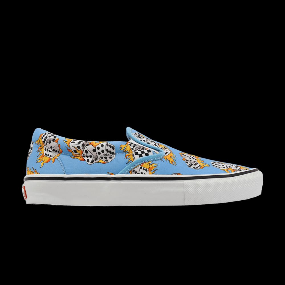 Слипоны Vans Skate Slip-On 'Blue Flame Dice' 1