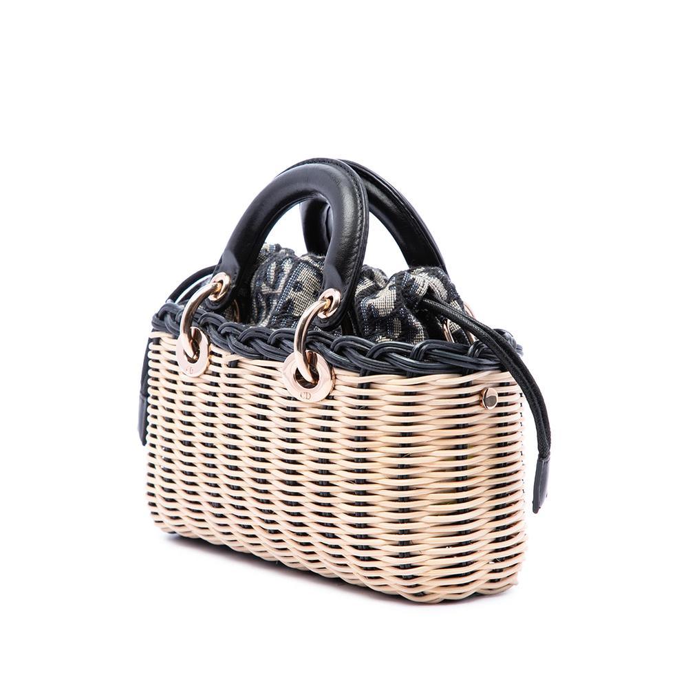 2023 Micro Wicker Oblique Lady D Joy satchel 3