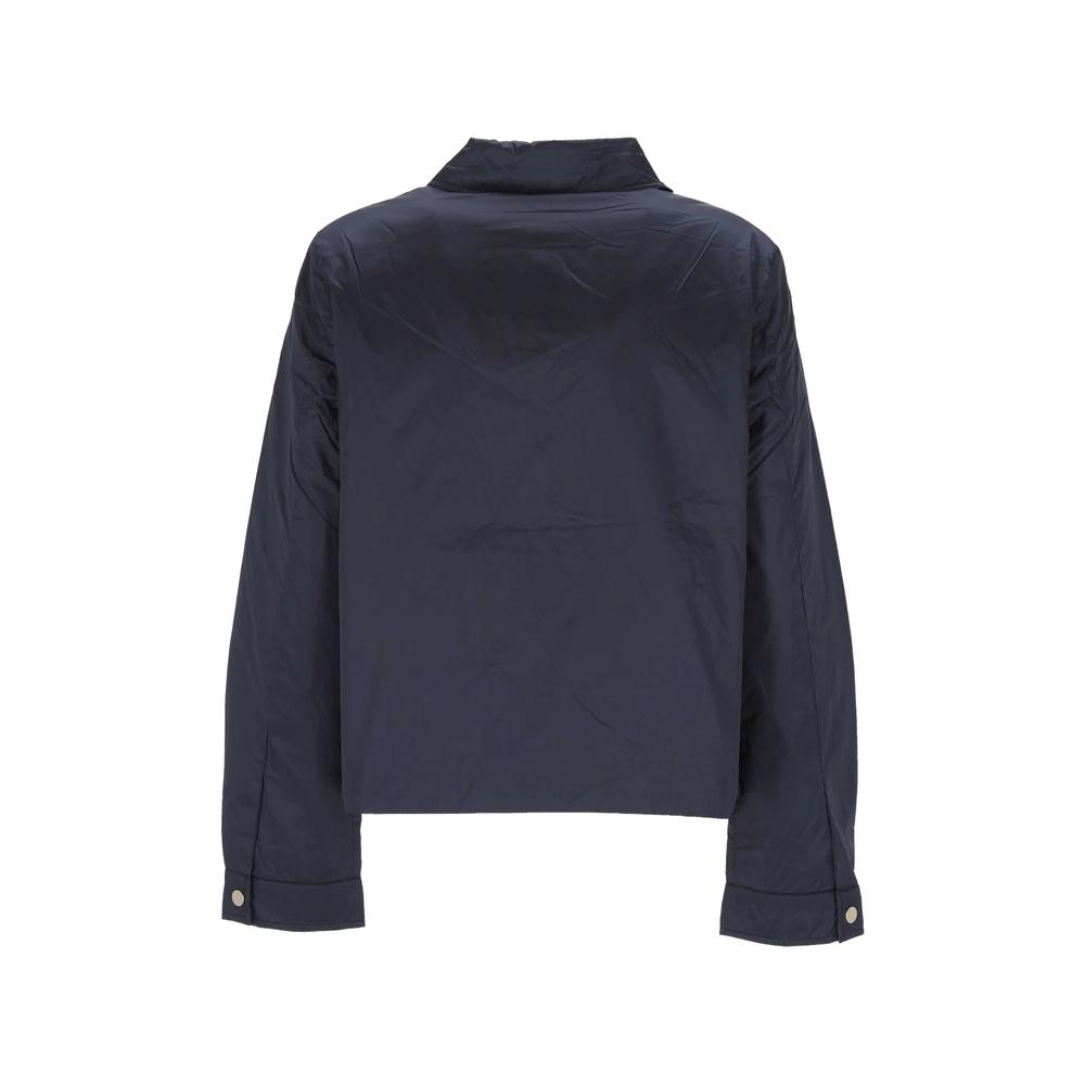 concealed-fastening patch-pocket padded cropped jacket 2