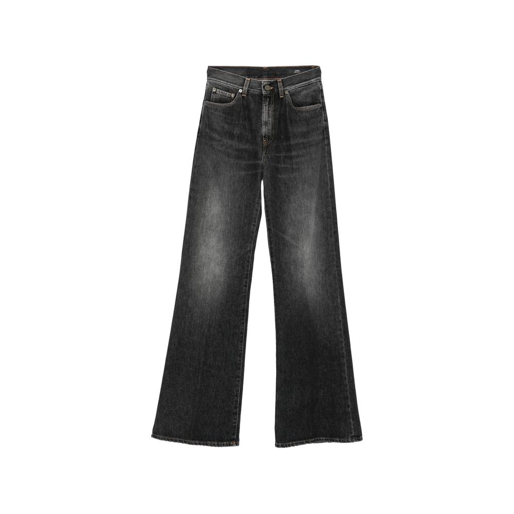 Amber faded wide-leg jeans 1