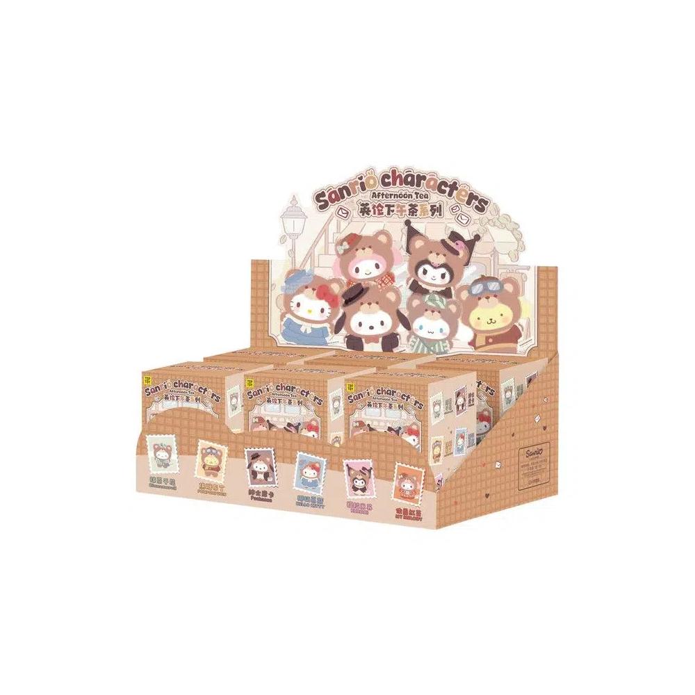 Plushes Miniso Top Toy x Sanrio Characters Afternoon Tea Series Виниловые плюшевые брелоки в запечатанном кейсе «Мистика» (6 слепых коробок) 1