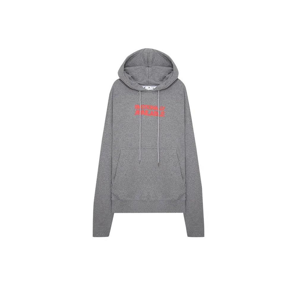 Худи Off-White с принтом-слоганом 'Серый' 1