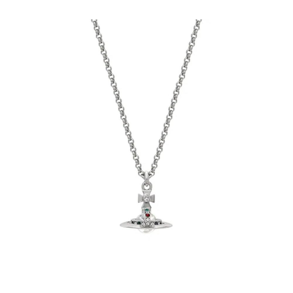 Украшения Vivienne Westwood New Petite Orb Pendant 'Платиновый' 2