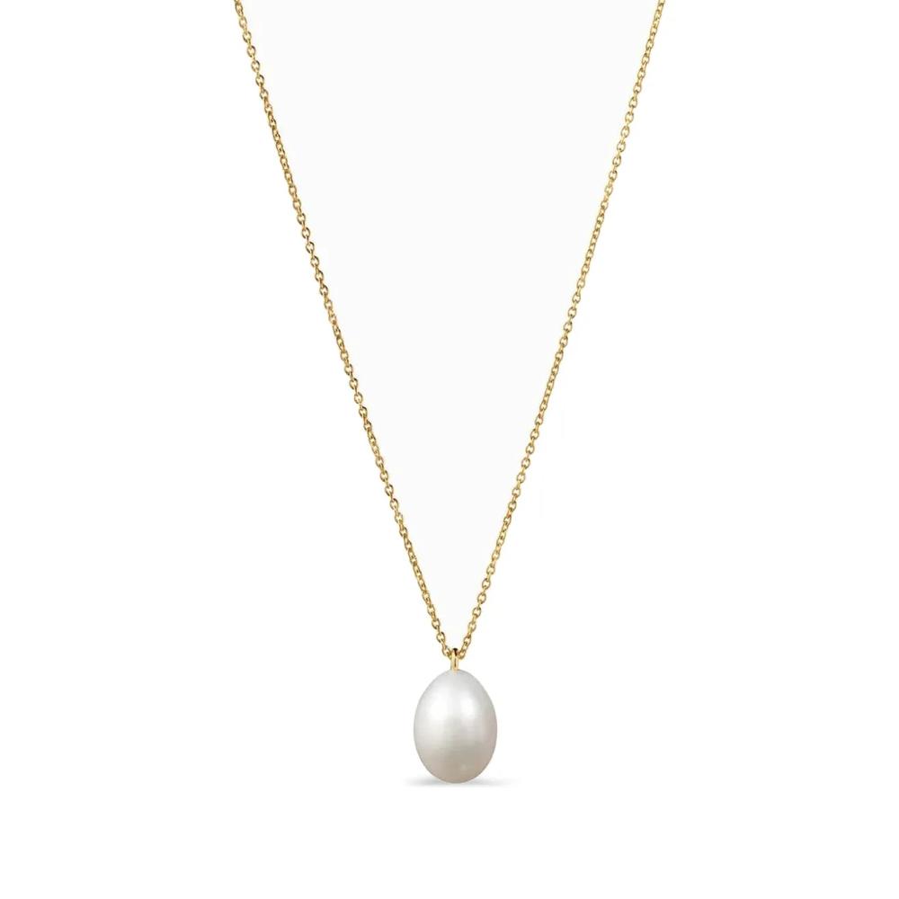 Колье Poire Simple из желтого золота с жемчугом 1