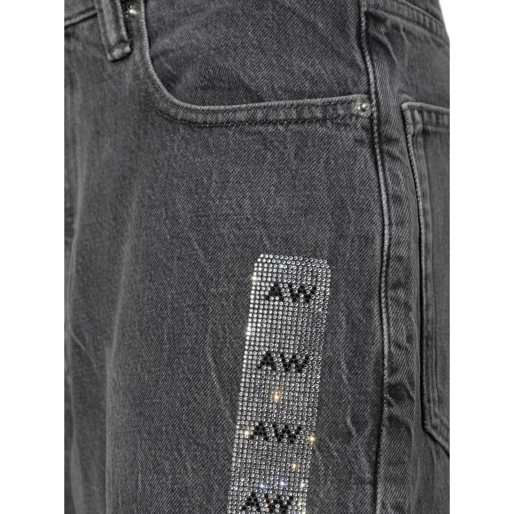crystal-embellished wide-leg jeans 5
