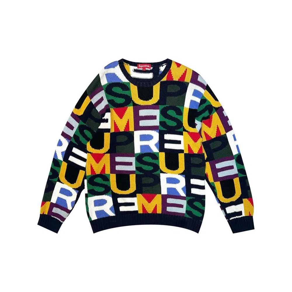 Свитера Supreme Big Letters Sweater 'Мульти' 1