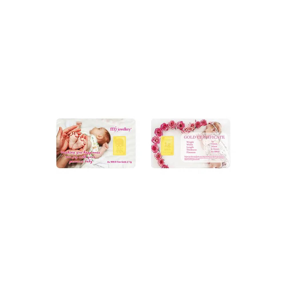 5G Gold Collection 999.9/24K Baby Series Золотой слиток (1 г) 2