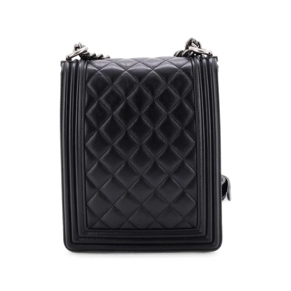 Маленькая сумка через плечо North South Boy Flap Bag Quilted Lambskin 2