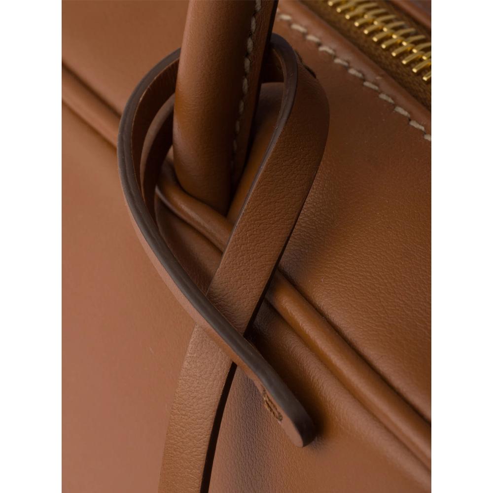 medium leather top-handle bag 7