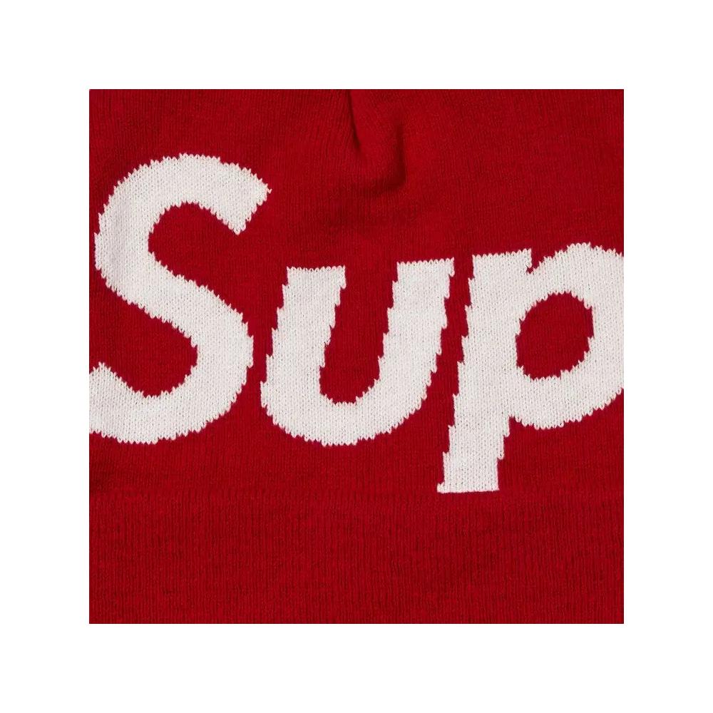 Шапки Supreme Big Logo Beanie 'Red' 3