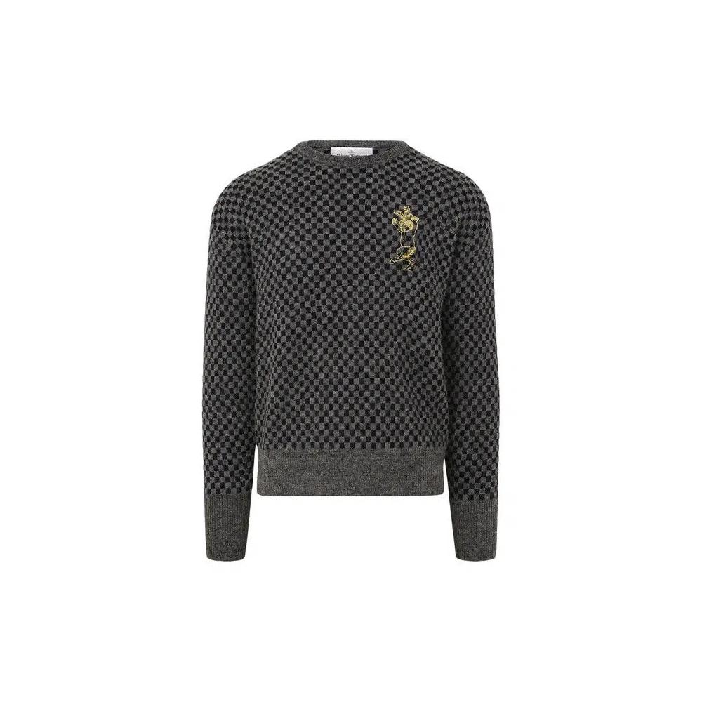 Свитера Vivienne Westwood Checkmate Jumper Sweats 'Меланж темно-синий' 1