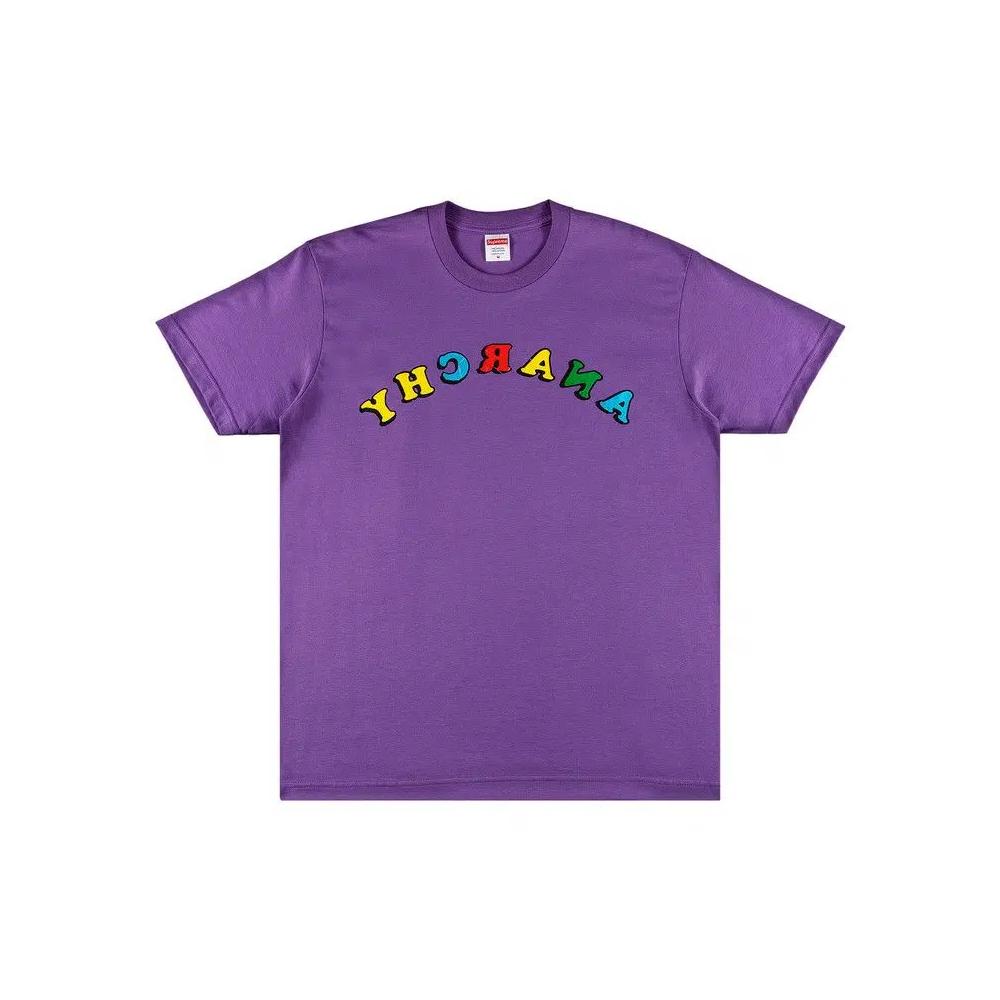 Футболки Supreme x Jamie Reid Anarchy Tee 'Purple' 1
