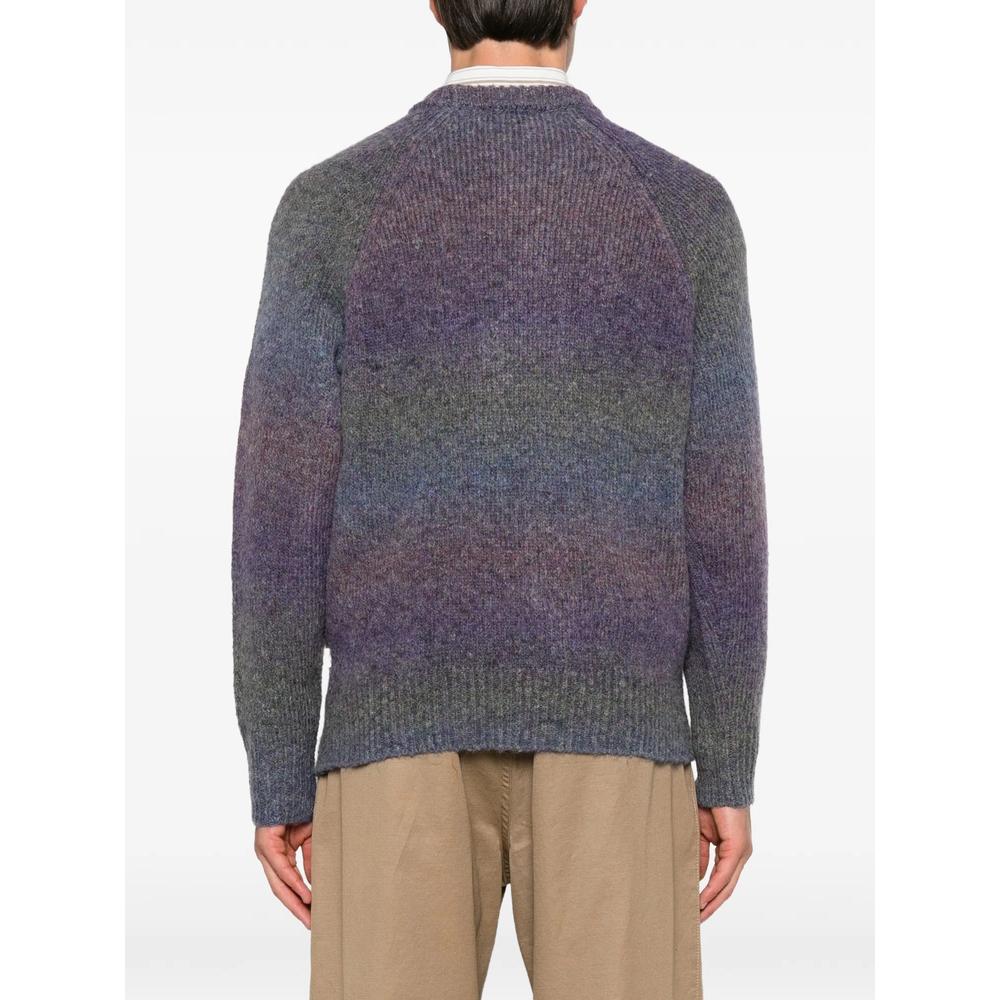 gradient-effect raglan-sleeve sweater 4