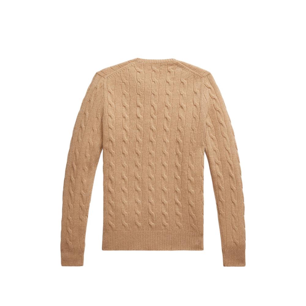 cable-knit embroidered-logo sweater 2