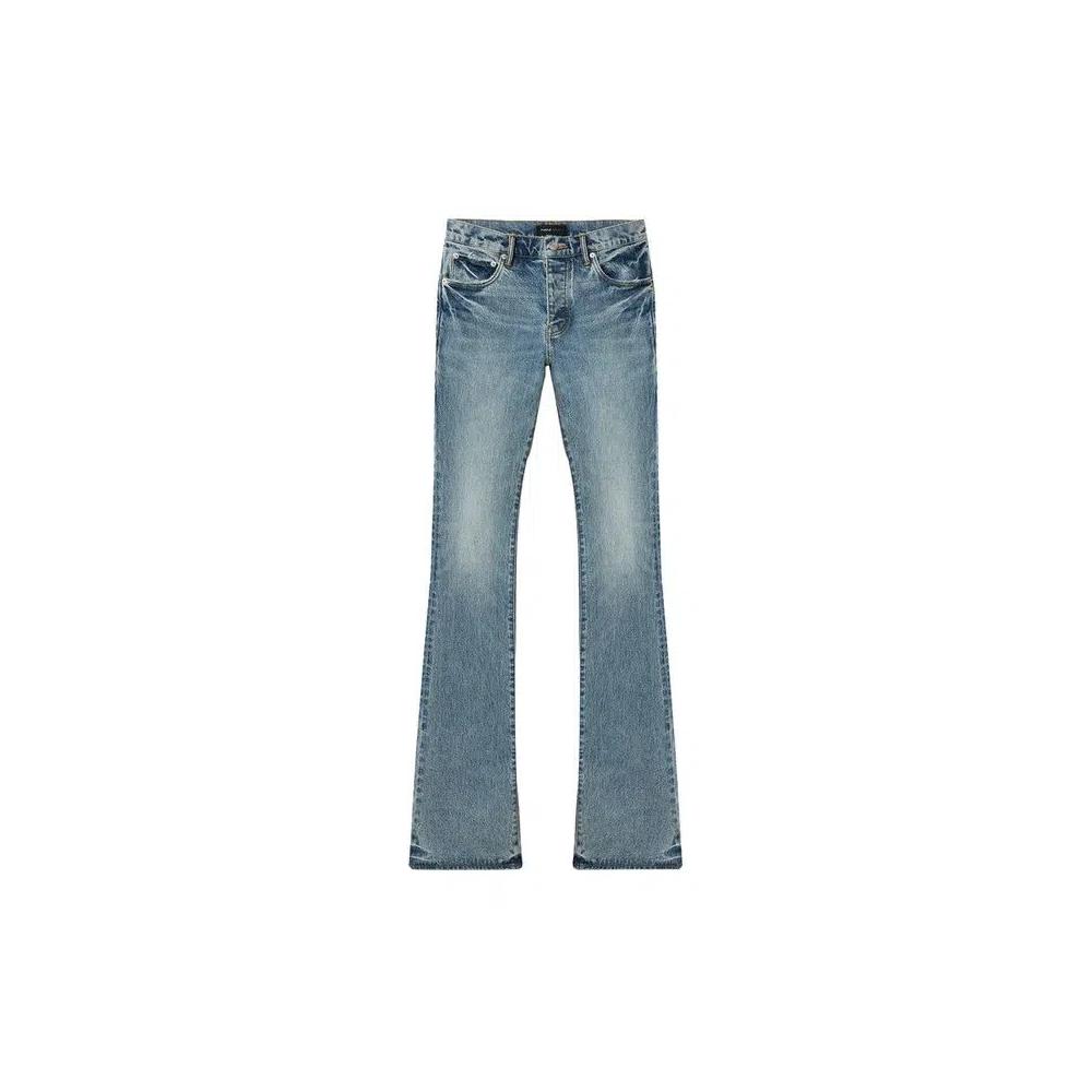 Штаны PURPLE BRAND Super Stack Flare «Mid Indigo» 1