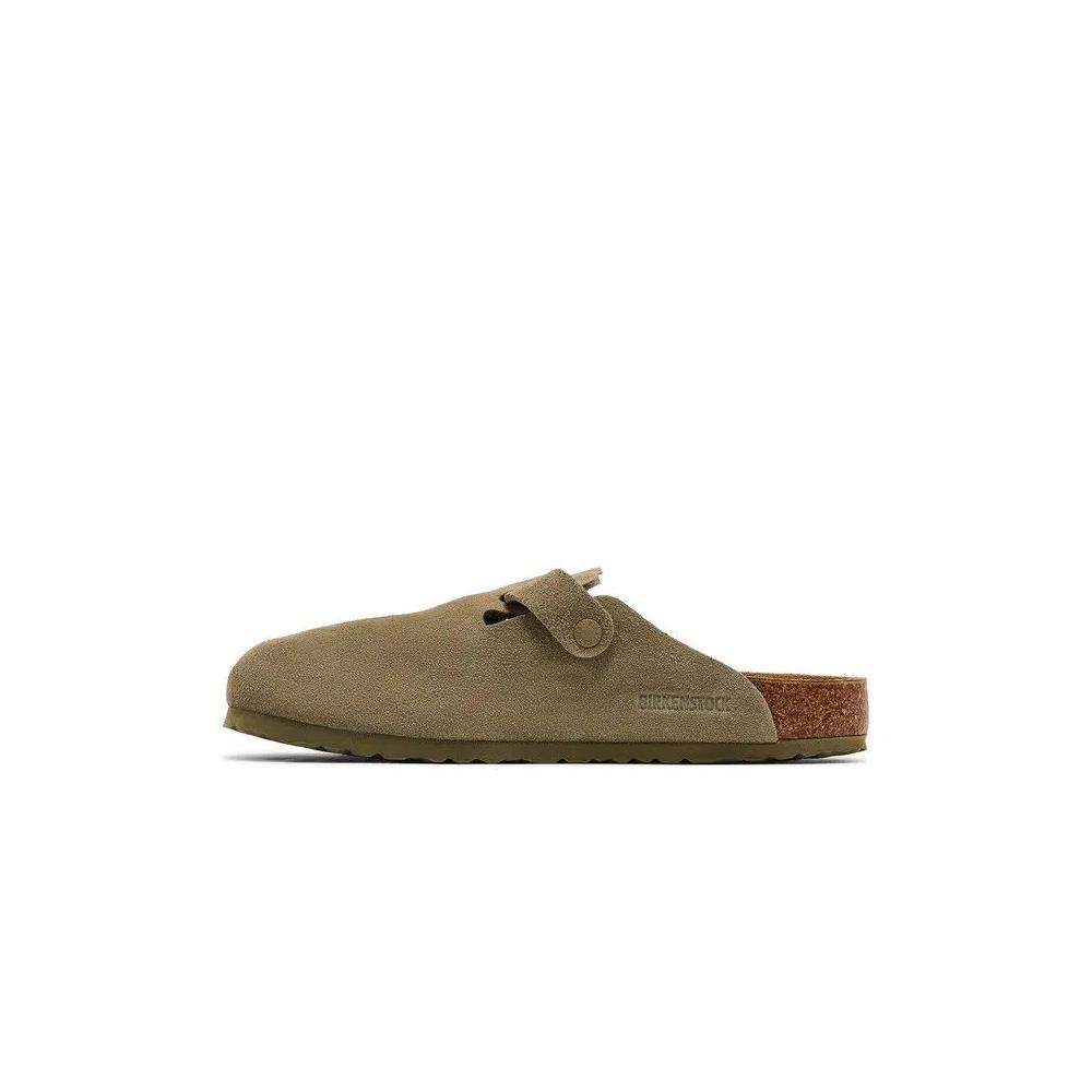 Сабо Birkenstock Boston Suede Leather 'Faded Khaki' 3