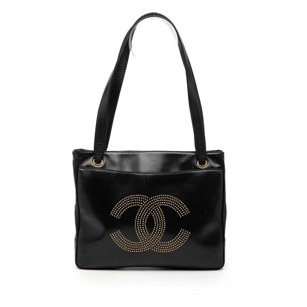 Сумка на плечо Lambskin CC Studded Logo Tote (1991-1994 годы) 1