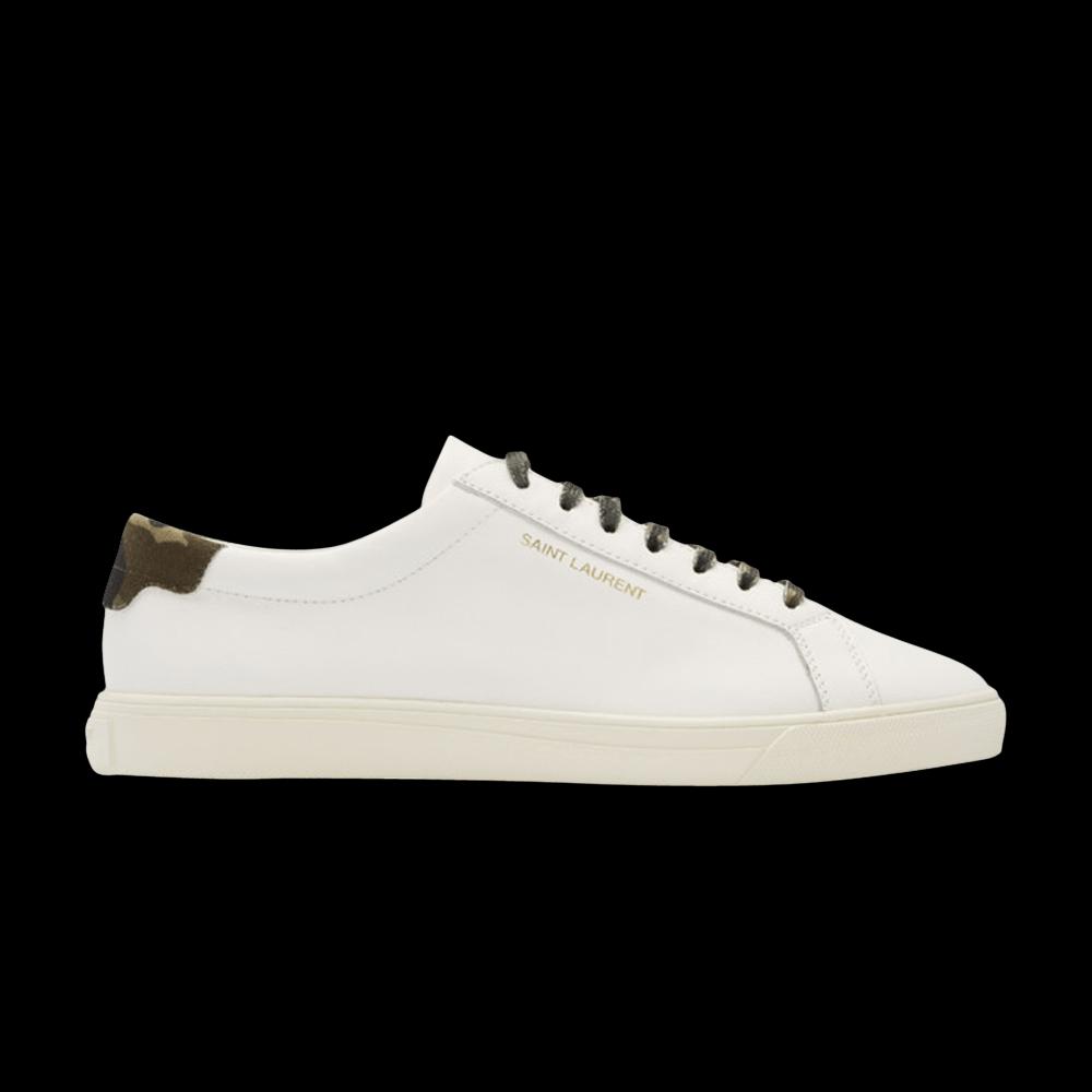 Кроссовки Saint Laurent Wmns Andy «Белый камуфляж» 1