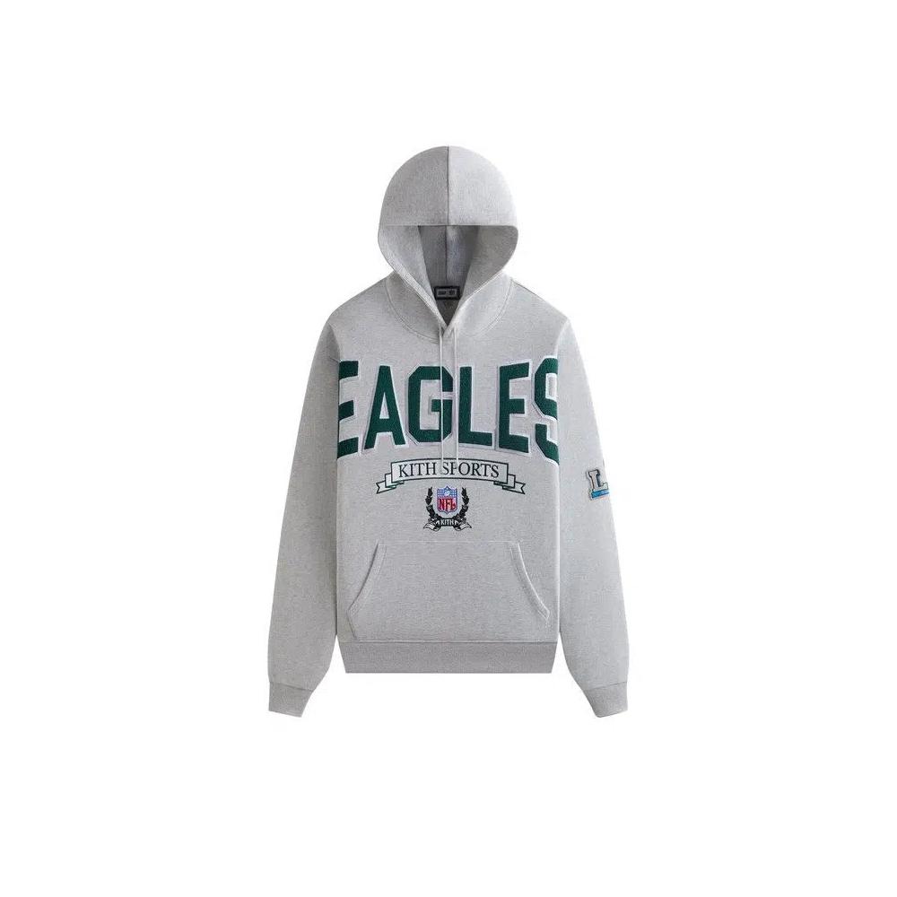 Худи Kith & '47 for the NFL: Eagles Nelson Hoodie 'Light Heather Grey' 1