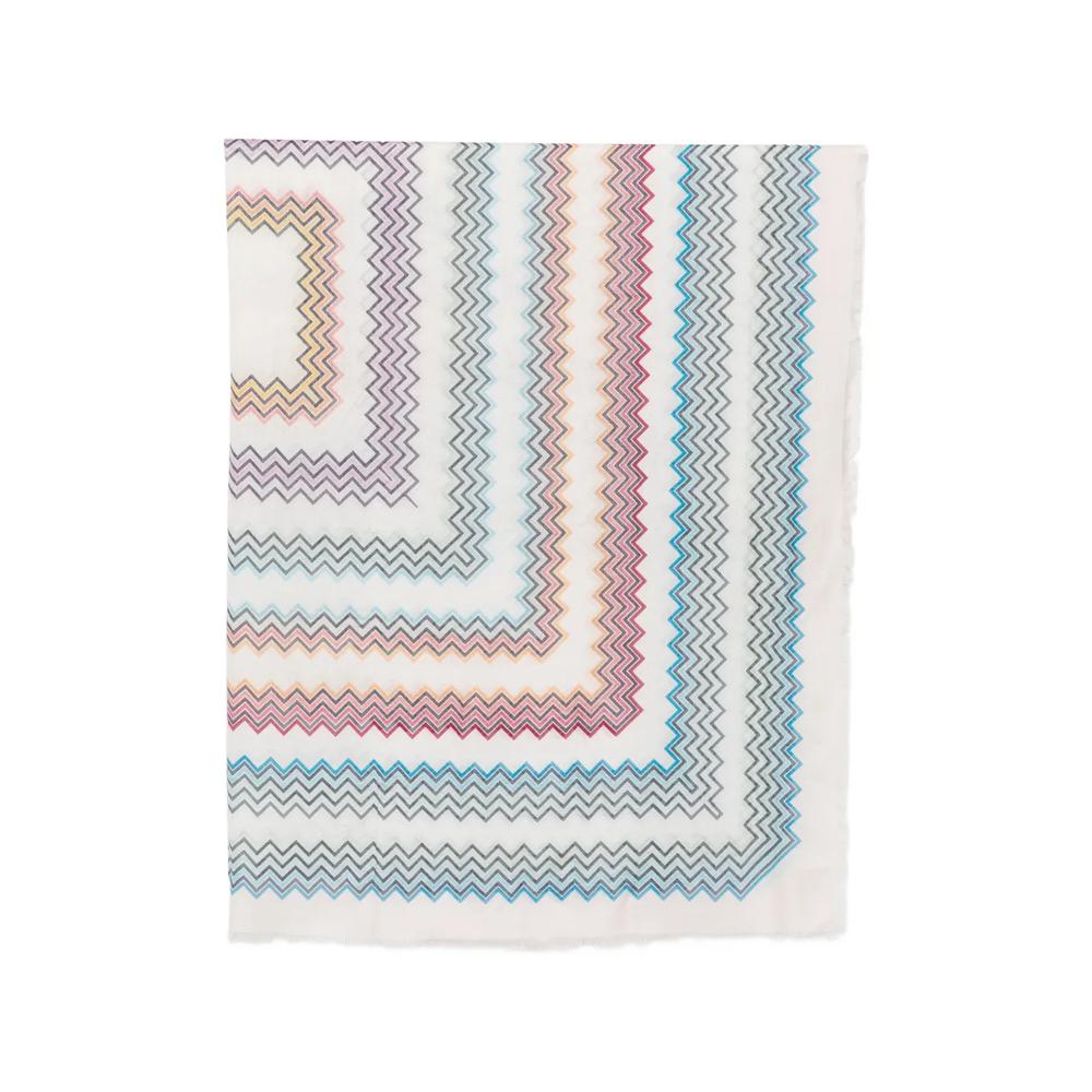 zigzag-print scarf 1