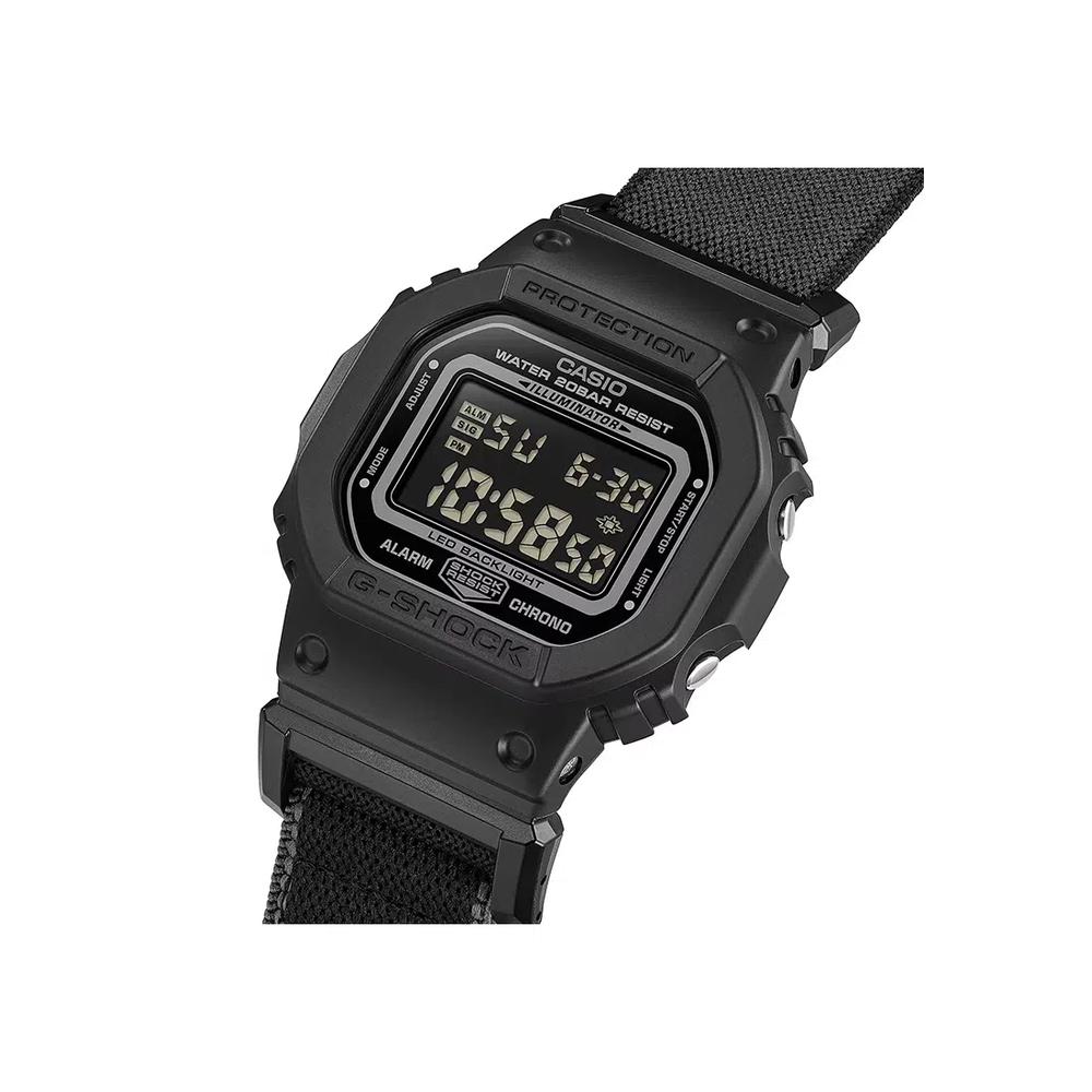 DW-5600MNC-1 Мужские цифровые часы, черный тканевый ремешок 5
