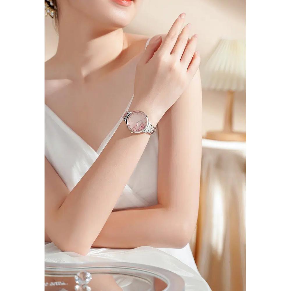 [Экологичные часы] Oui & Me Fleurette 34mm женские с металлическим браслетом кварцевые часы ME010371 4
