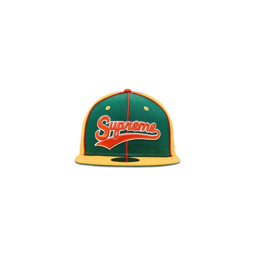 Шапки Supreme Piping Script Logo New Era 'Yellow' 1