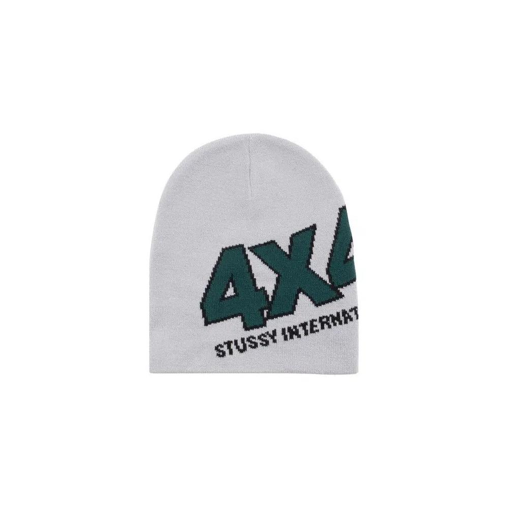 Шапка-бини Stussy 4x4 Skullcap «Grey» 1