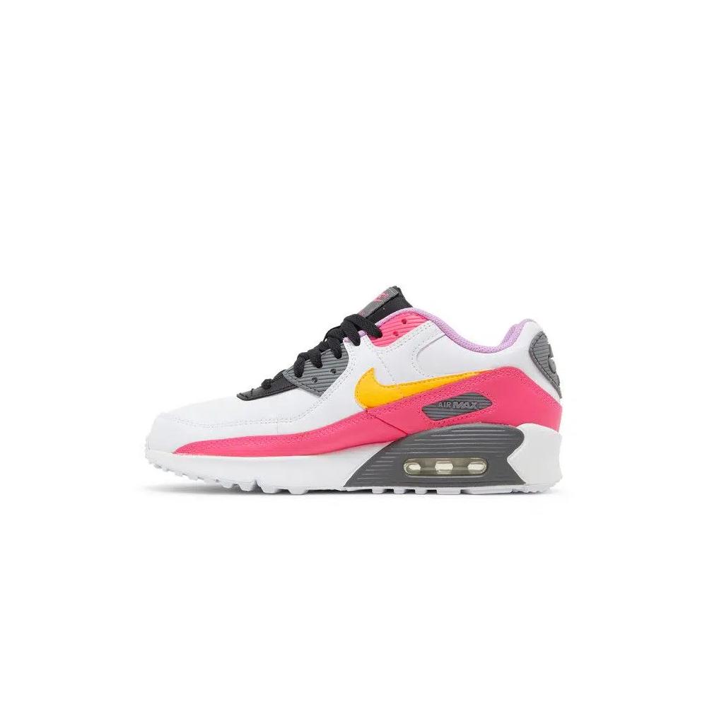 Кроссовки Nike Air Max 90 GS 'White Hyper Pink Orange' 3