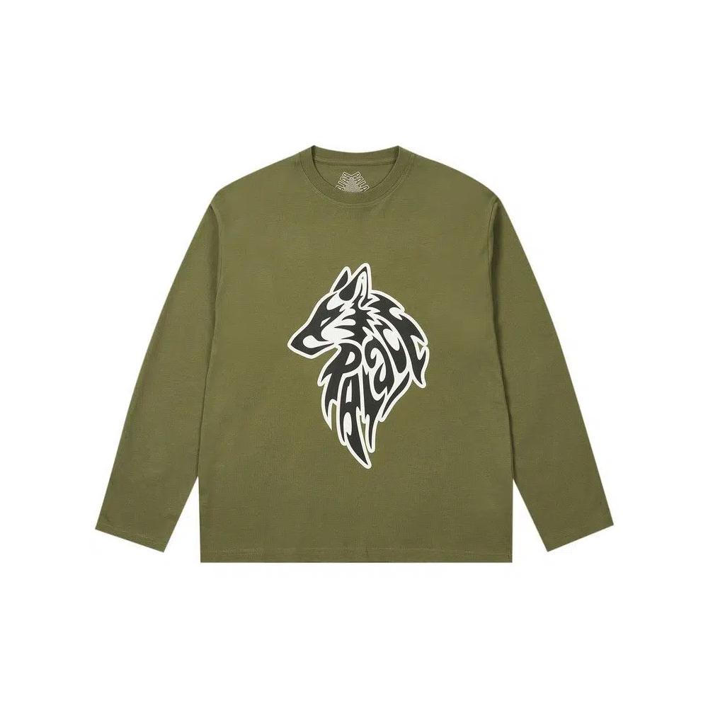 Топы Palace Sketchy Lone Wolf Длинный рукав 'The Deep Green' 1