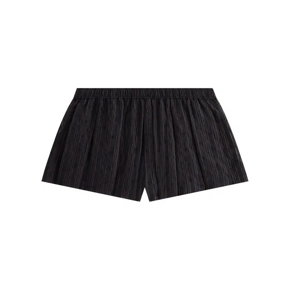 Шорты Kith Women Sashi Sheer Pleated Short 'Черный' 1