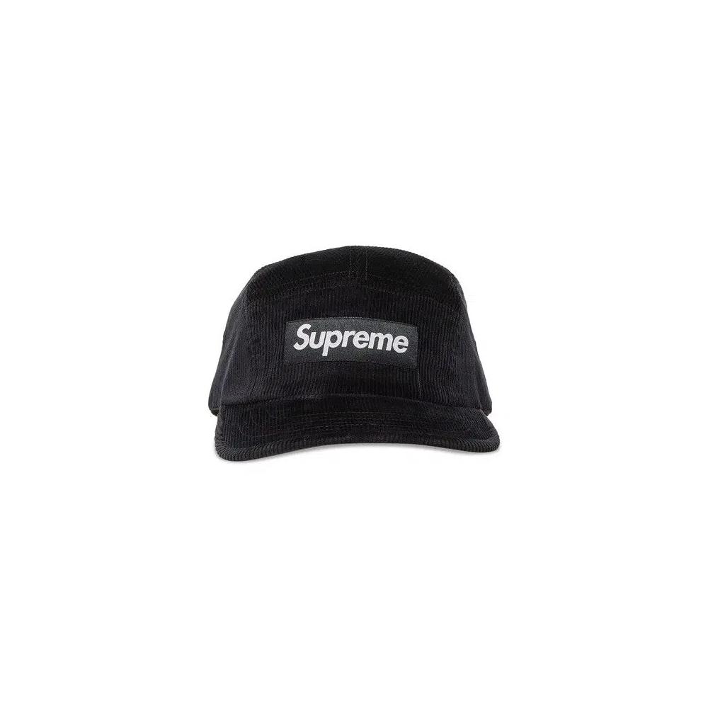Кепки Supreme Corduroy Camp Cap 'Black' 1