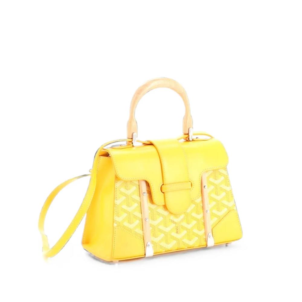 Сумка-сэтчел Structured Saigon Top Handle Bag Coated Canvas with Leather размера мини 1