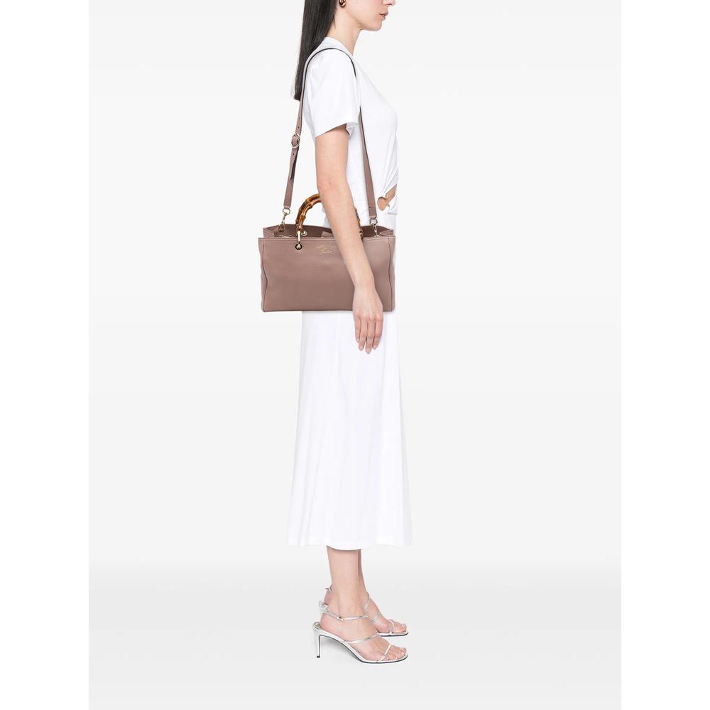2016-2026 Medium Calfskin Bamboo Shopper satchel 2