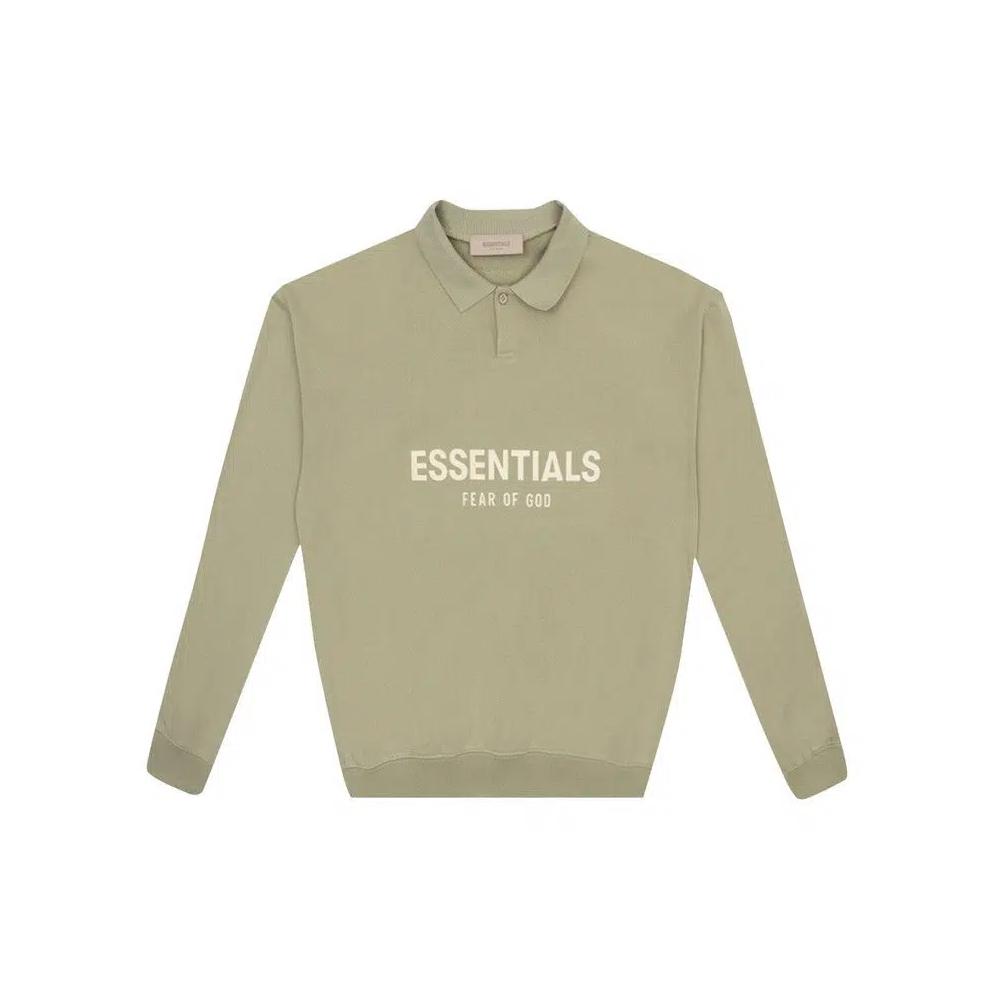 Поло Fear of God Essentials Kids Long-Sleeve Polo 'Seafoam' 1