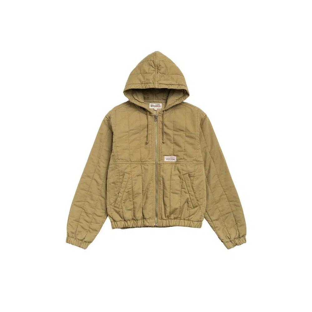 Куртки Stussy Quilted Canvas Work Jacket 'Оливковый' 1