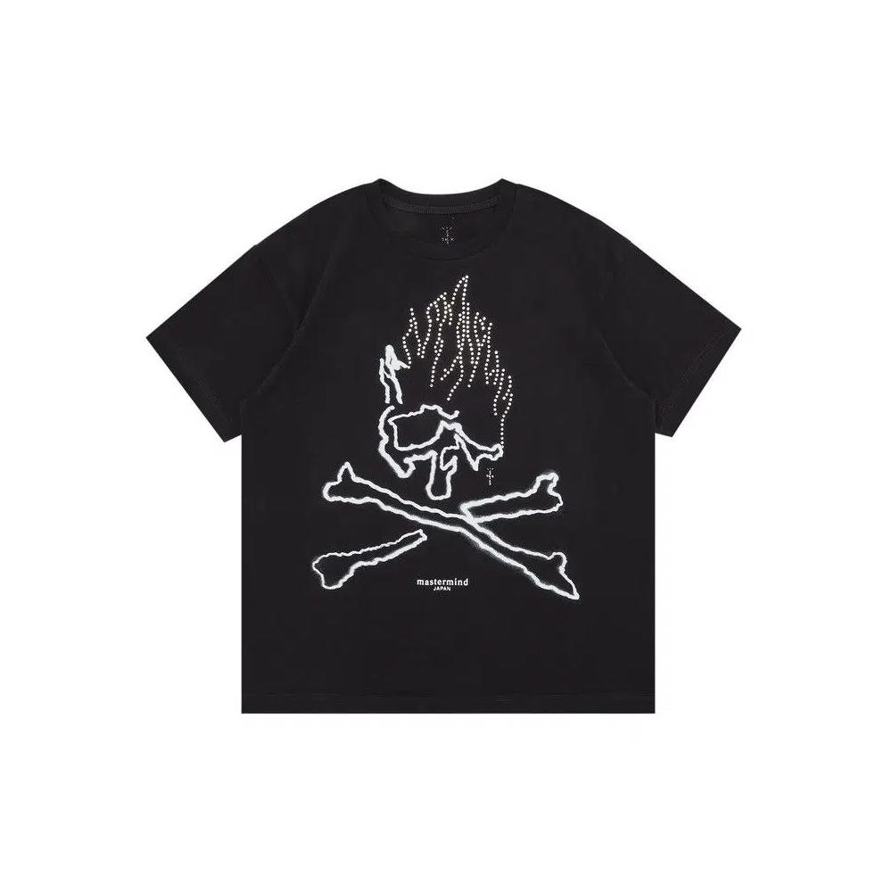 Футболки Cactus Jack by Travis Scott For Mastermind Skull Tee 'Black' 1