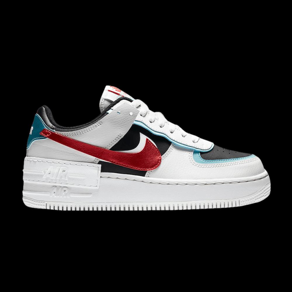 Кроссовки Nike Wmns Air Force 1 Shadow «White Bleached Aqua» 1