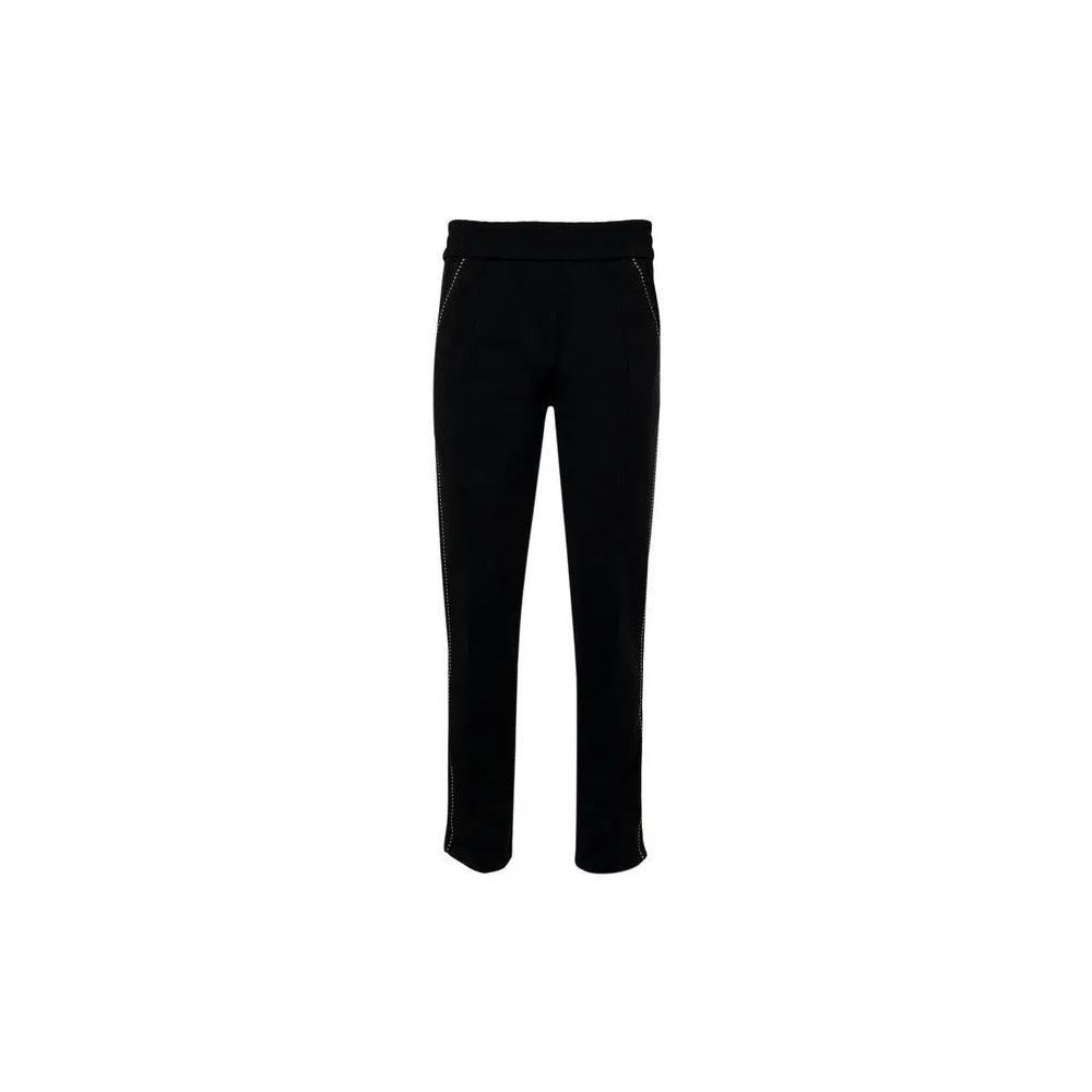 Palm Angels Monogram Stud Track Pants 'Черный/Серебряный' 1