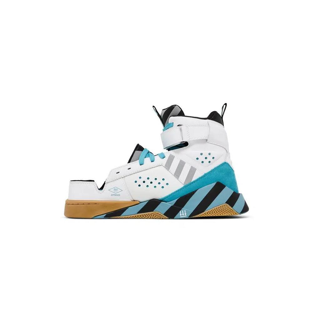 Кроссовки MSCHF BWD High 'White Black Blue' 3