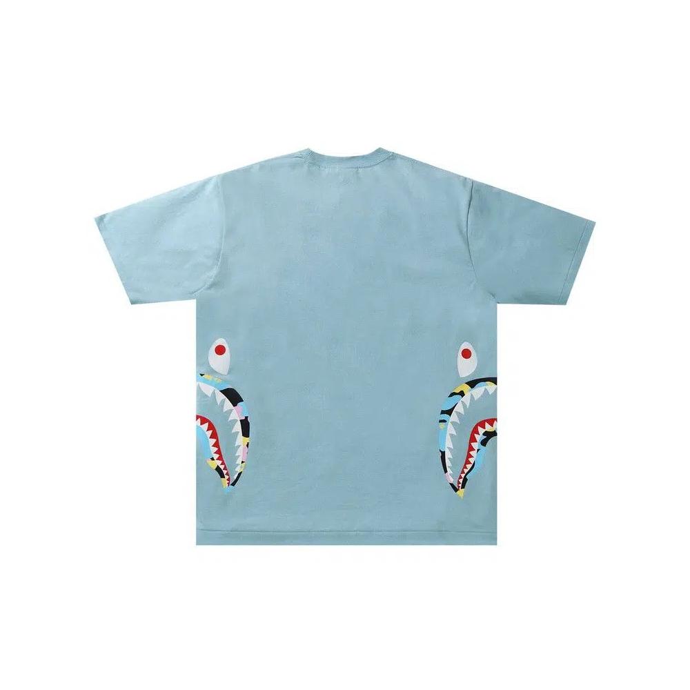 Футболки BAPE Multi Camo Side Shark Relaxed Tee 'Blue' 2