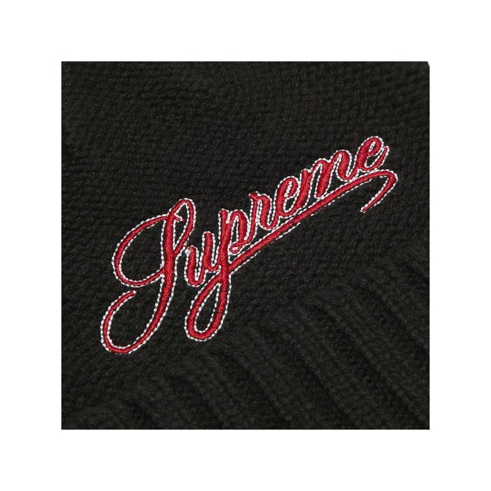 Шапки Supreme Script Logo Beanie 'Black' 3