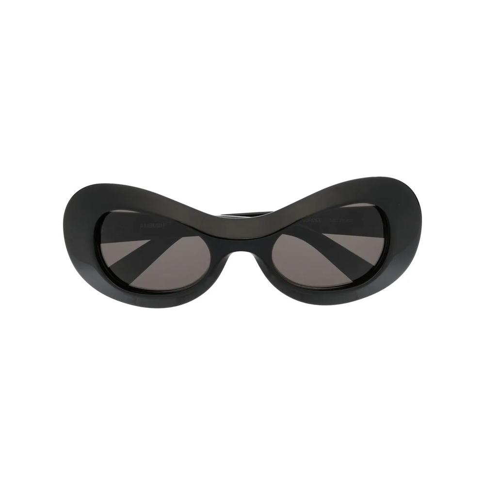 polished oval-frame sunglasses 1